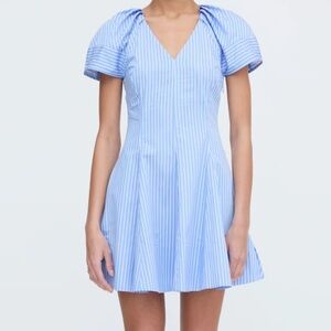 NWT Hill House Claudine Blue Striped Women's Dress Size
XS!